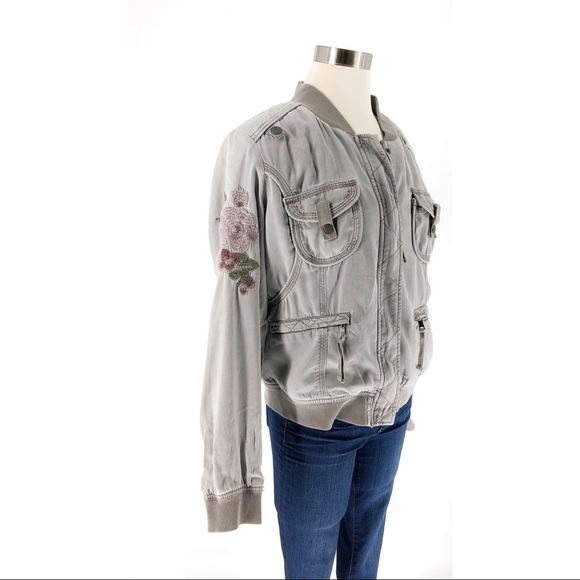 Marrakech Aria Embroidered Bomber Jacket - Picture 3 of 4